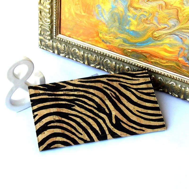 Zebra Cork Travel Wallet