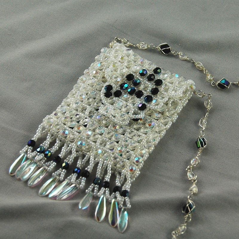 White "A" amulet bag