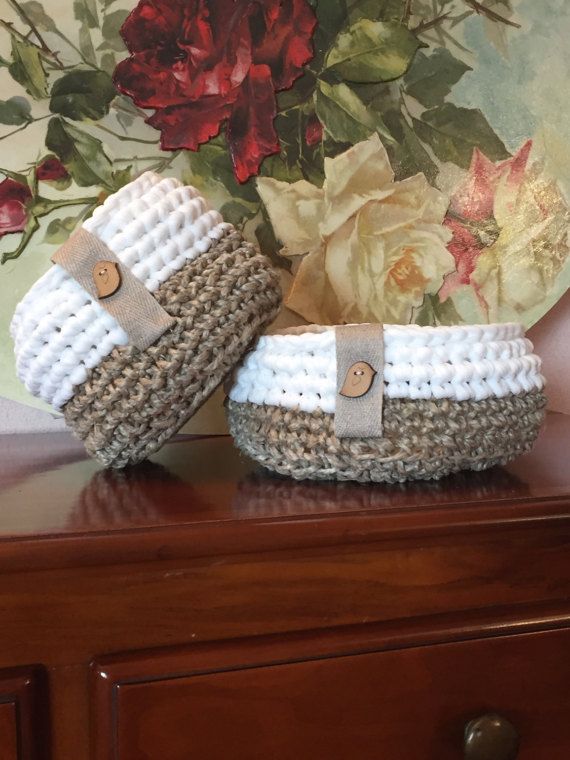 Crochet baskets
