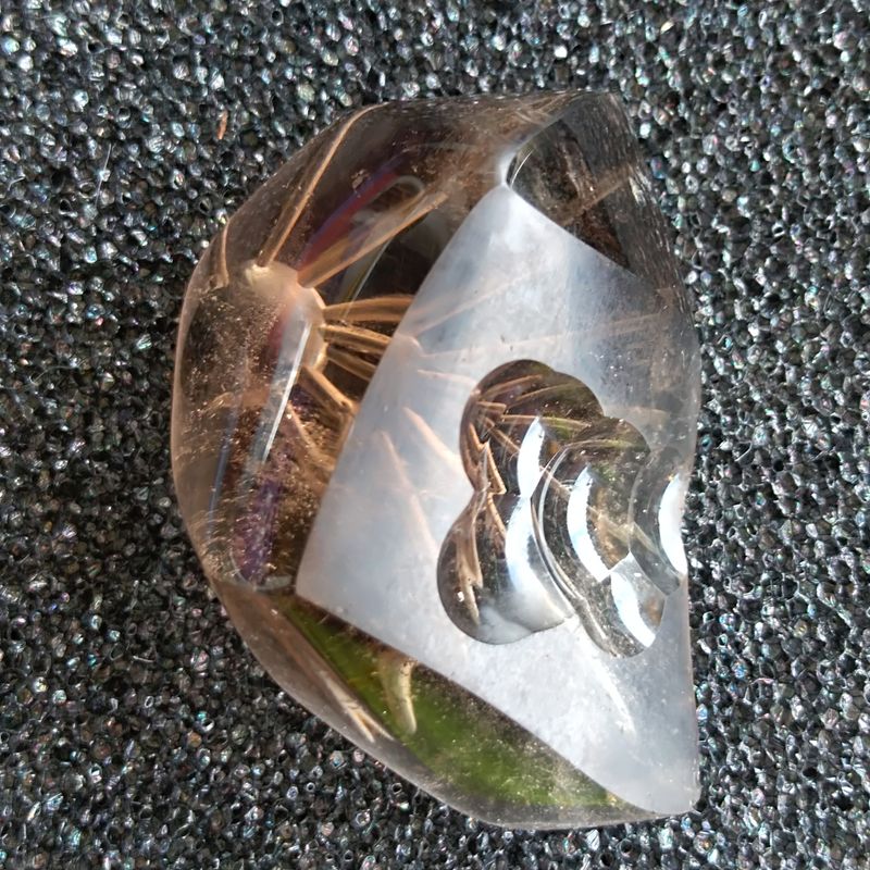 Hand carved Smokey quartz crystal