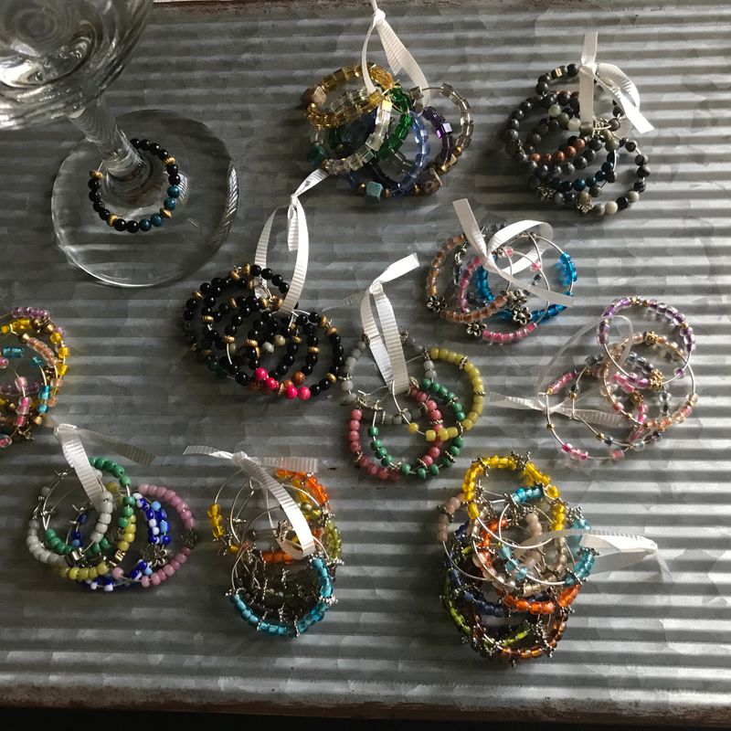 Wine glass charms....sip in style