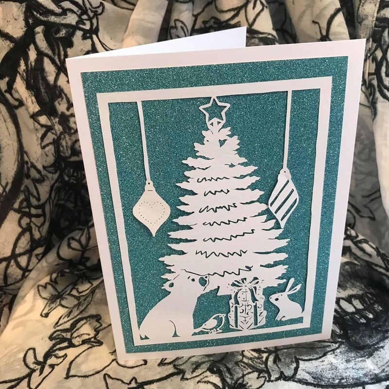 Oh Christmas Tree papercutting template