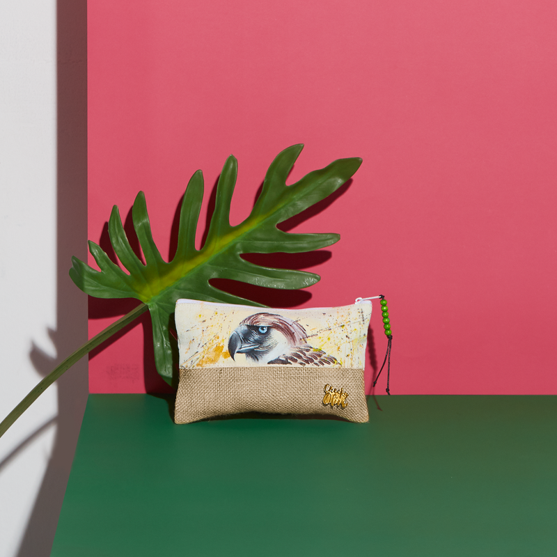 Philippine Eagle Agila Hand Painted Pouch