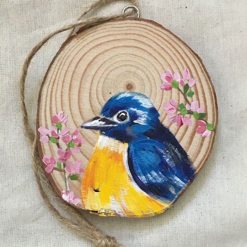 blue bird ornament