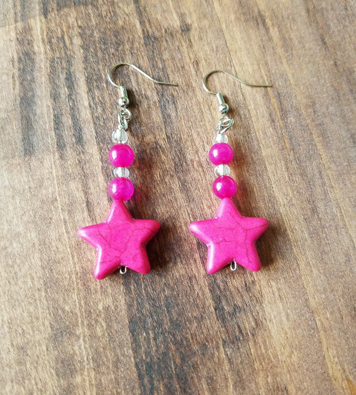 Chibi Moon Earrings/Pink Heart Earrings/Chibi Moon Costume/Chibi Usa Costume/Sailor Moon Jewelry/Sailormoon Jewelry/Geeky Gift/Gift For Her