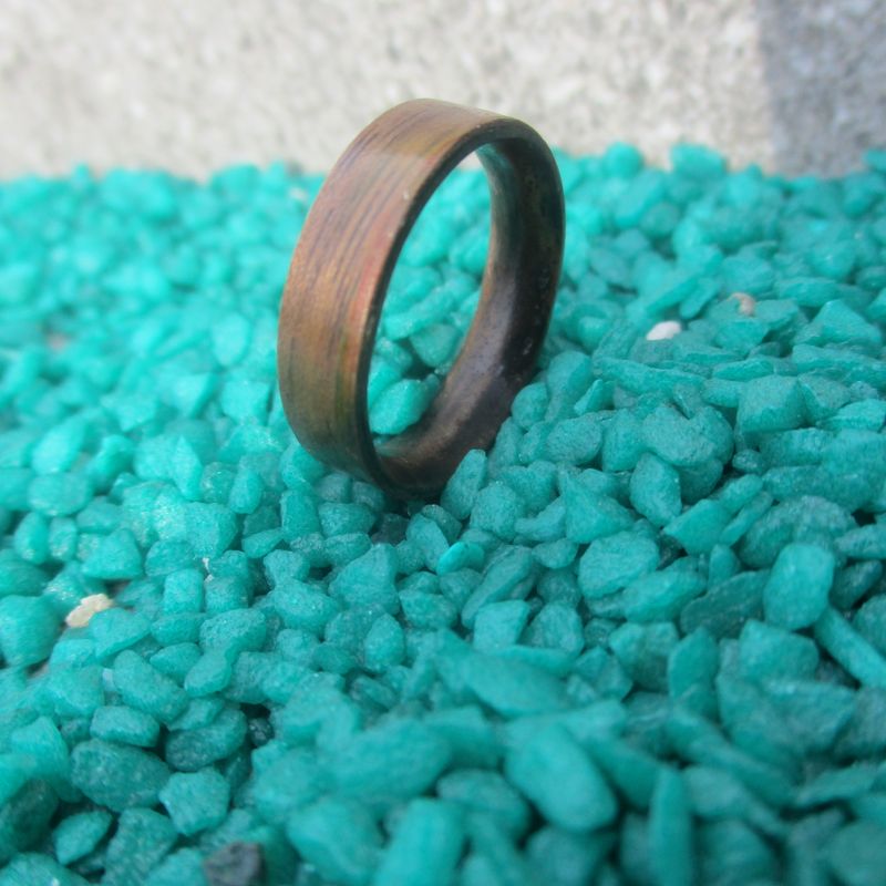 Walnut ring brown ring bentwood ring aniversary ring thin ring mens engagement ring -Free shipping-