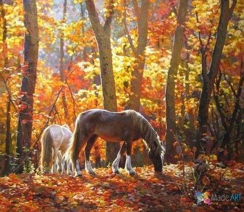 A painting "Horses"