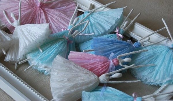 DIY Ballerinas from napkins