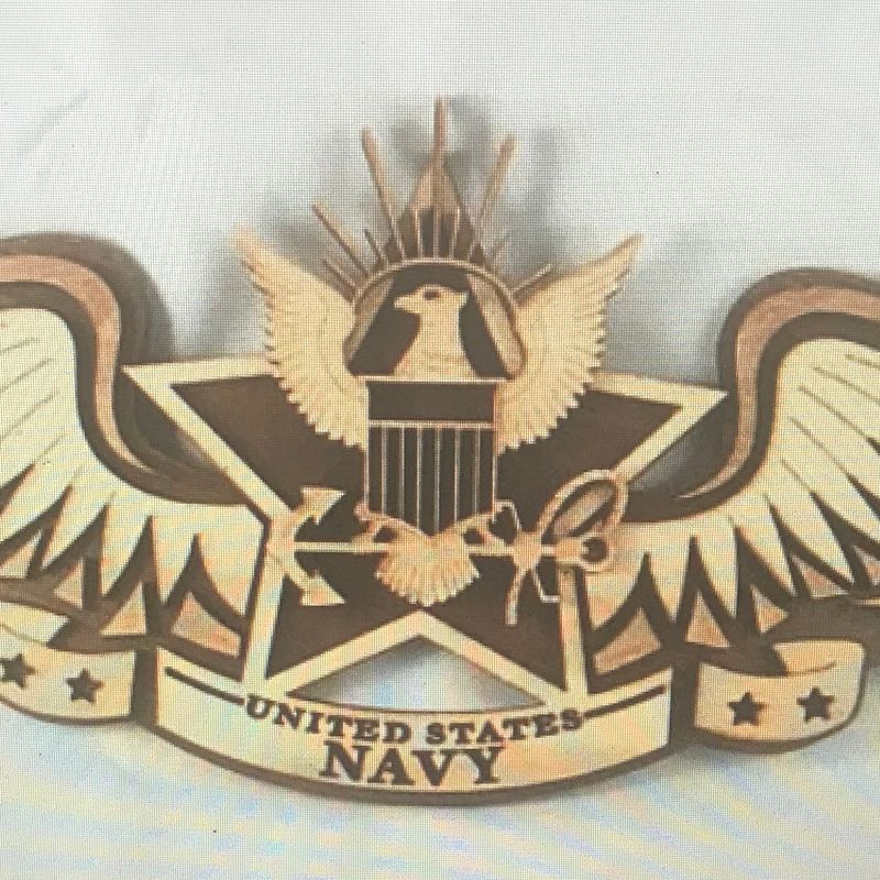 navy plaque