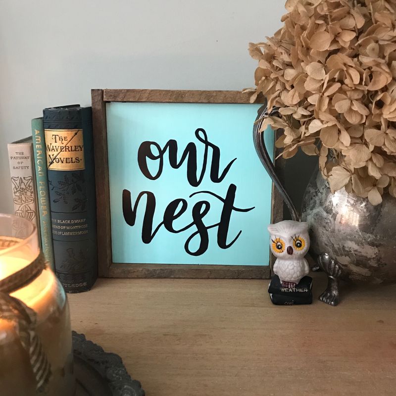 Our Nest Nest | Wooden Sign | Farmhouse Sign | Rustic wooden sign | New home gift | New place | Housewarming