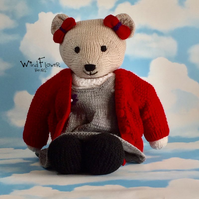 Hand crafted, one of a kind teddy bear - Chickpea.