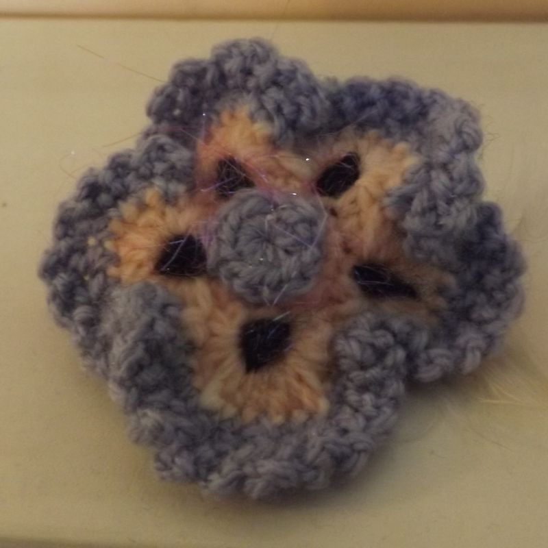 Beautiful crochet flower hair