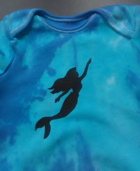 Mermaid Baby Vest. Sizes Newborn to 36 months available