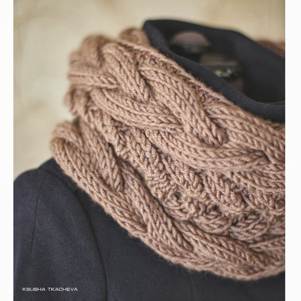 How to knife a scarf snood