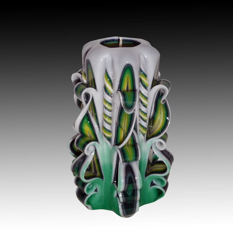 Unique handmade gift candle - Hand Carved candles - 5 inch/ 12cm