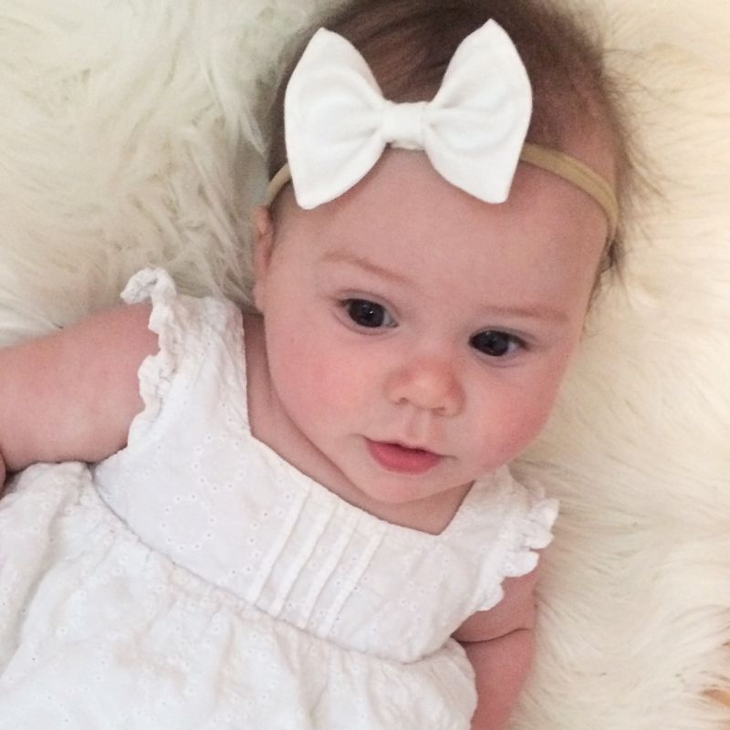 Baby Hair Bow, Baby Headband, Newborn Hair Bow, Hair Accessories, Nylon Headband, Baby Bow, Infant Hair Bow, Infant Headband
