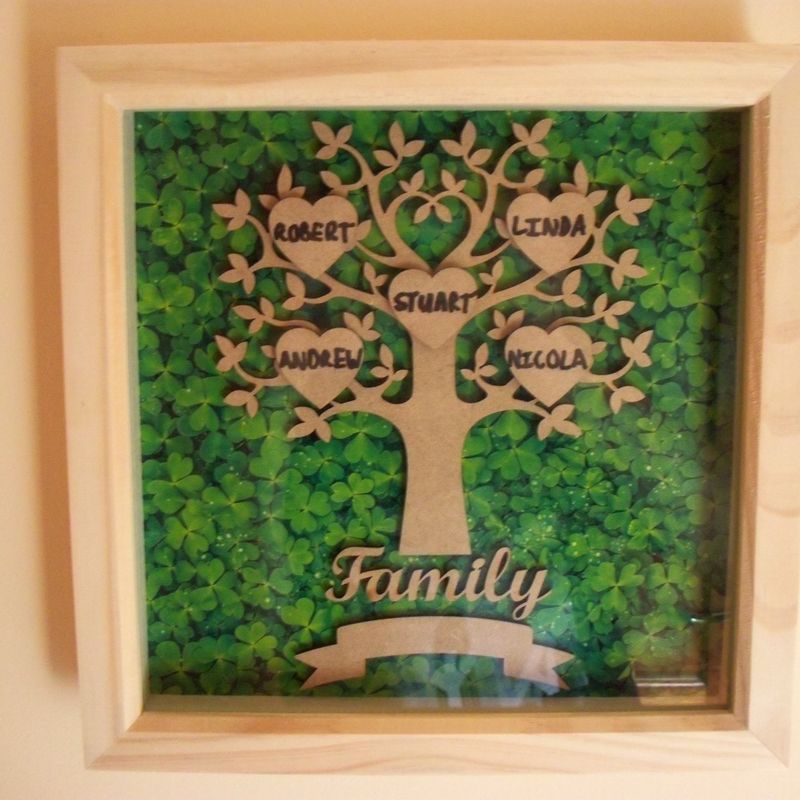 Personalised Family Tree Nature Effect Picture Frame