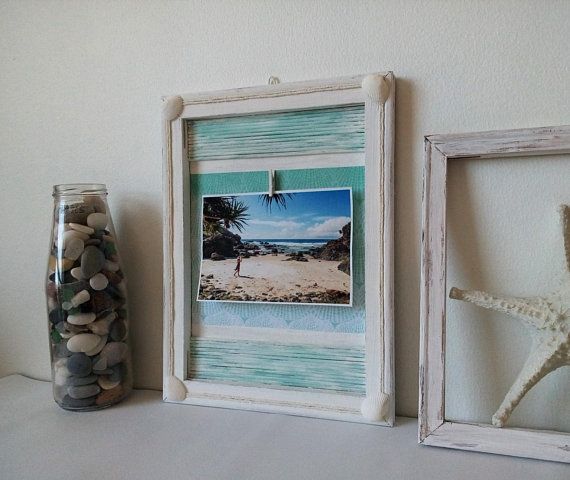 Wood Picture Frame, Coastal Photo Frame