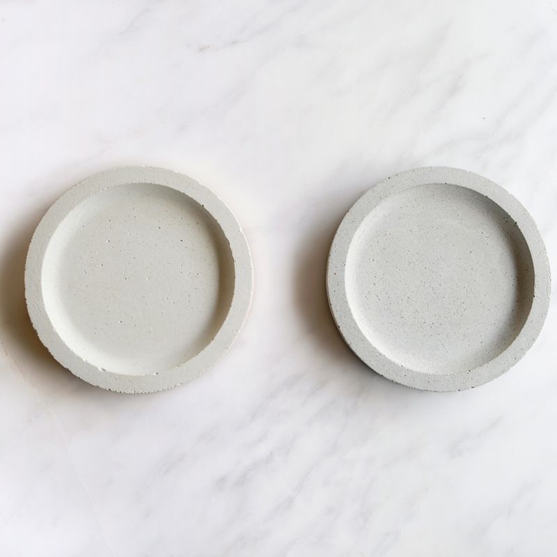 Concrete coaster | Minimalist | Pink/Grey | Harmony color | Simple | House warming gift | Home decor | Unique