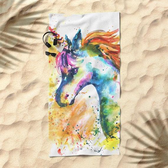 Unicorn beach towel