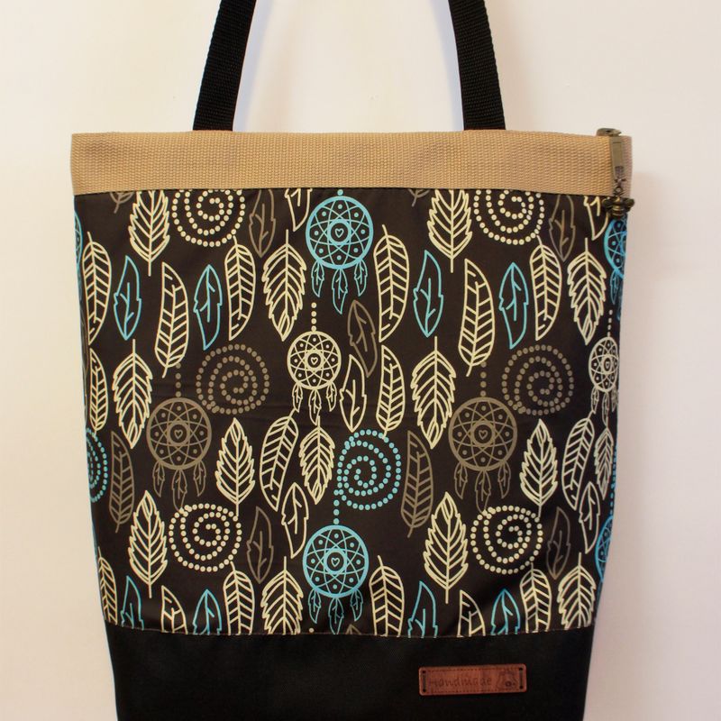 Textile bag "Foliage" (brown).