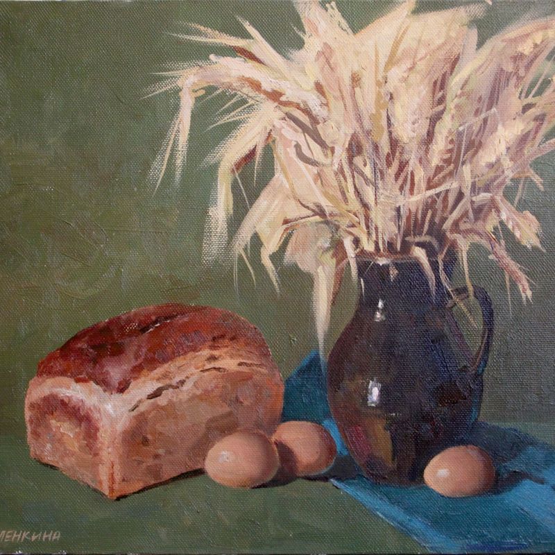 A painting "At granny's"