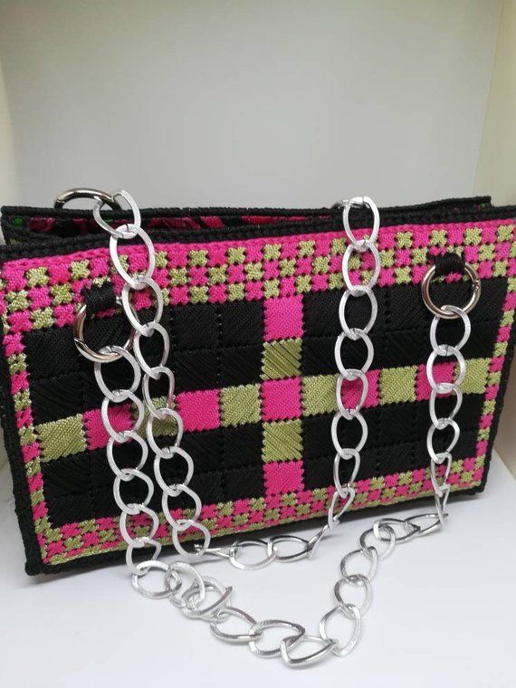 Handbag Canvas Plastic Bag Free Shipping!!! /Handmade/Embroidery Canvas/Crochet Canvas/Free Style Canvas/Lining Apply/Bohemian Bag/Ethic Bag