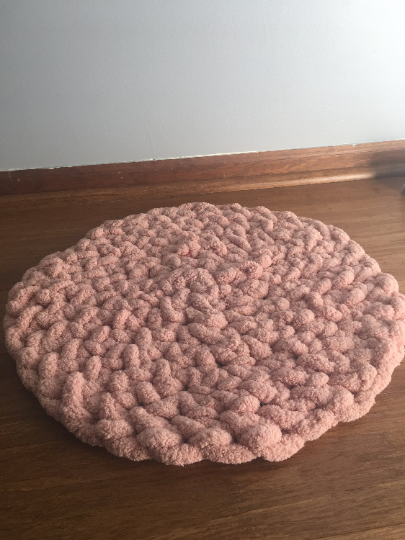 Cricular crochet rug, round rug