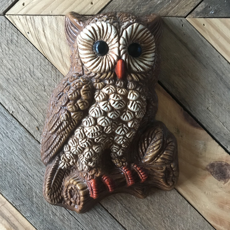 Vintage Owl Wall Hanging | Owl Decor