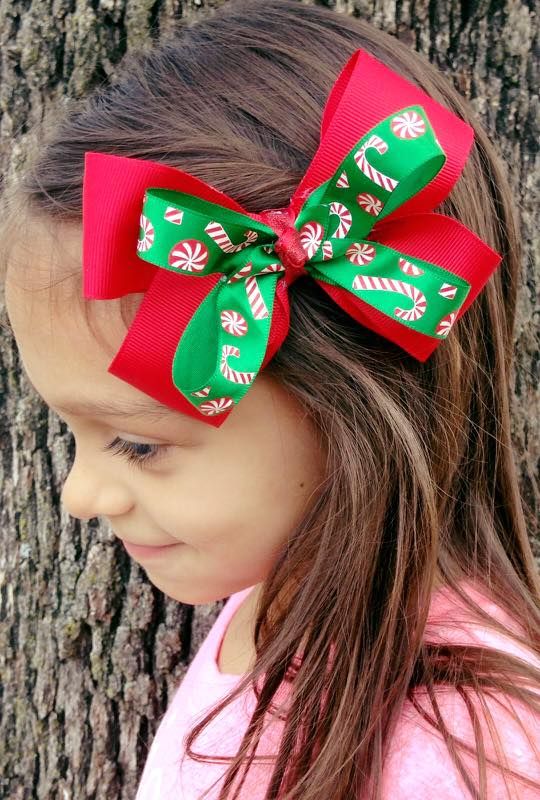 candy cane bow