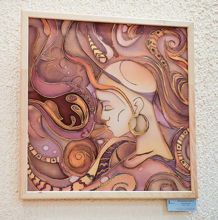 A batik picture "An African girl"