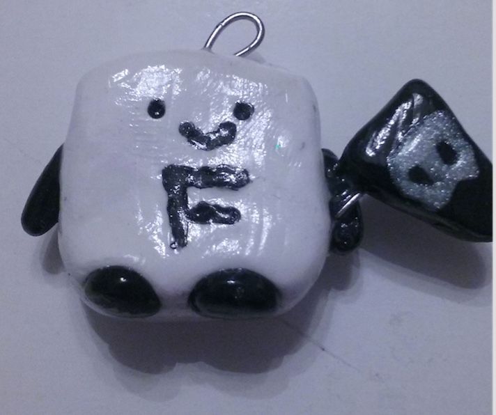 Black Friday Creature polymer clay charm