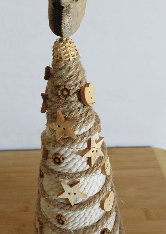 RUSTIC CHRISTMAS TREE DECOR, TABLE TOP CHRISTMAS TREE
