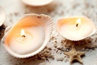 DECORATIVE SEASHELL CANDLES!