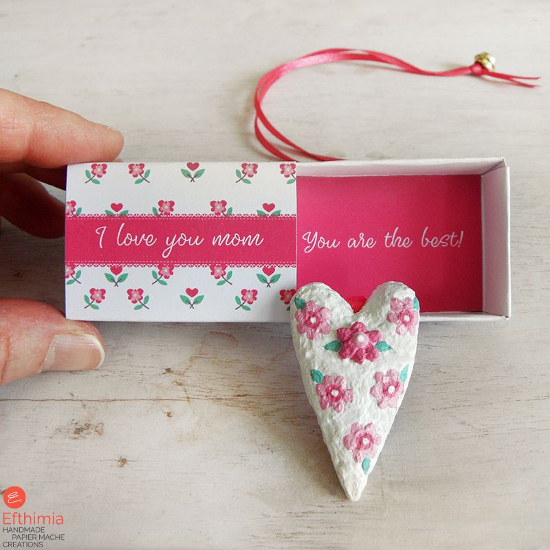 Heart Bookmark In A Matchbox
