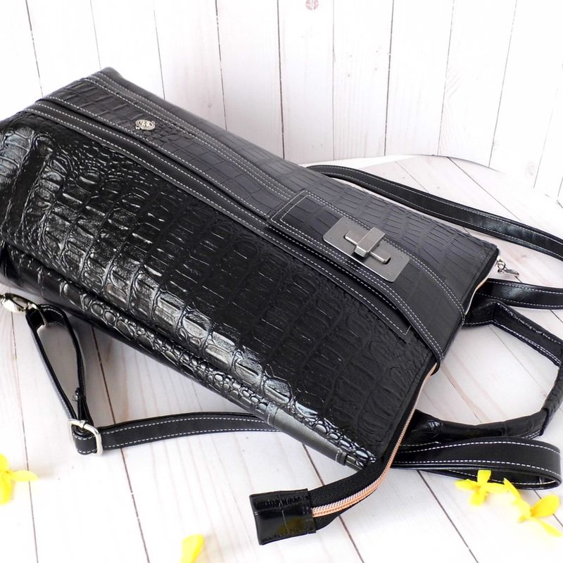 Womens Vegan Backpack, Faux Leather Backpack, Black Faux Leather Backpack, Bespoke Bag, Upcycled Backpack, Eco friendly Backpack