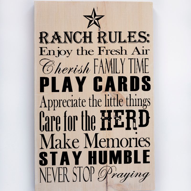 Ranch Rules, Custom Ranch Signs, Ranch Décor, Ranch House Décor, Custom Signs, Father’s Day, Custom Wood Signs, Country Wall Décor, Wall Art