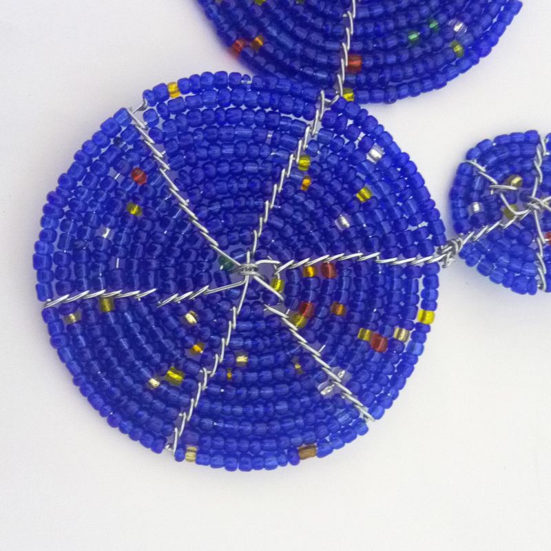 African beaded earrings