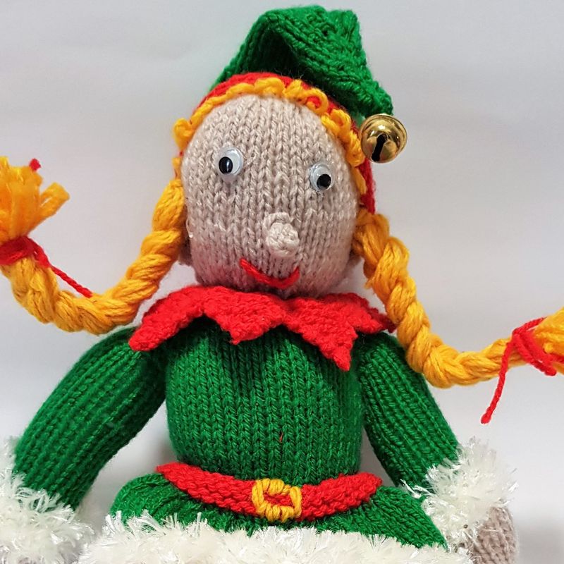Christmas Elf Knitted Toy - Bernadette