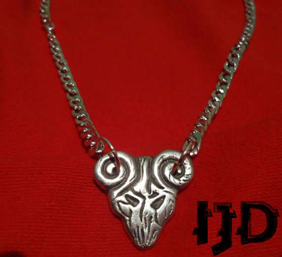 Pick Of Destiny Necklace - Guitar Pick Necklace Satan - Pick of Destiny Pendant - Tenaious D Pick - Devil Necklace - Demon Necklace - Gothic