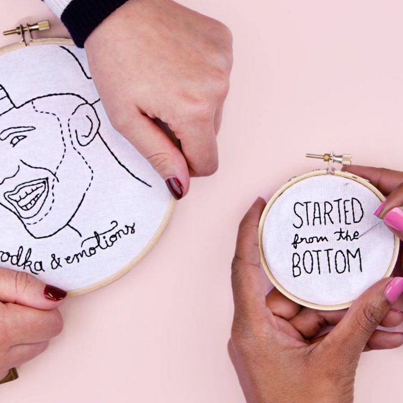 Make Cool Embroidery Wall Ar