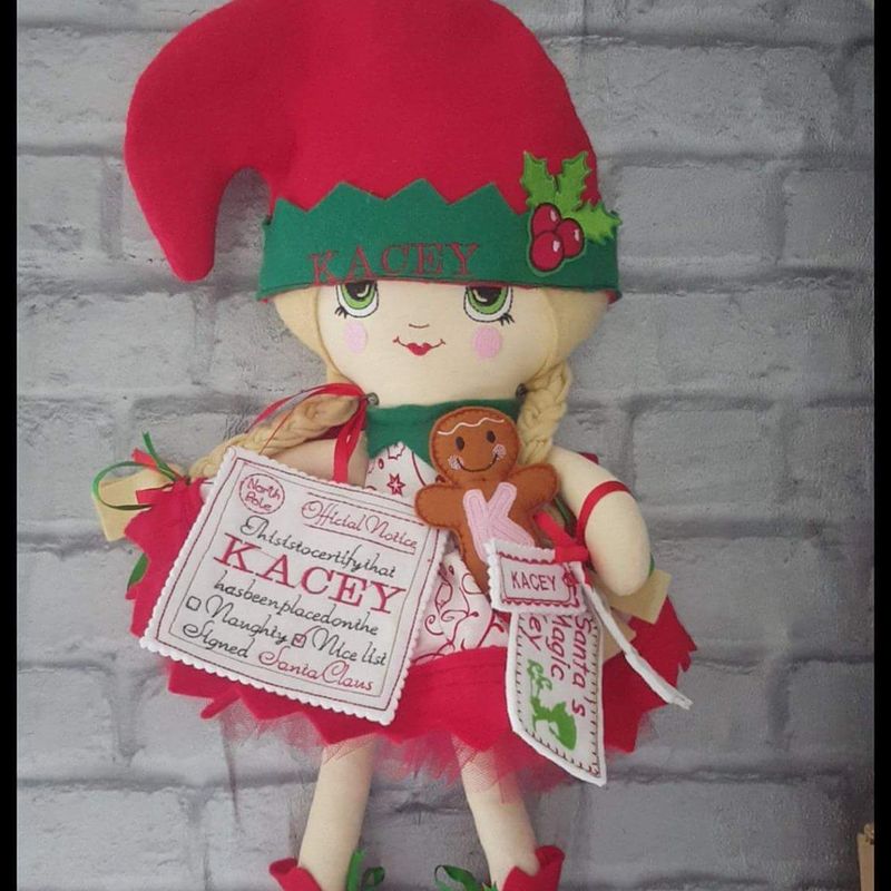 Christmas  personalised  elf.