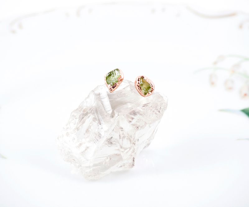 Peridot Stud Earrings