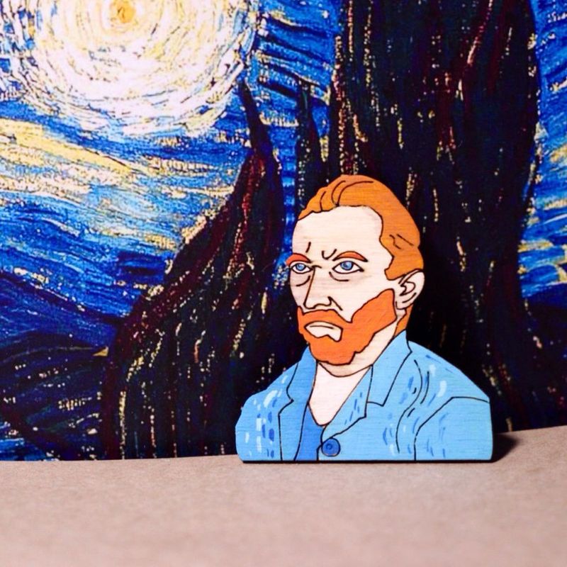 "Van Gogh" brooch