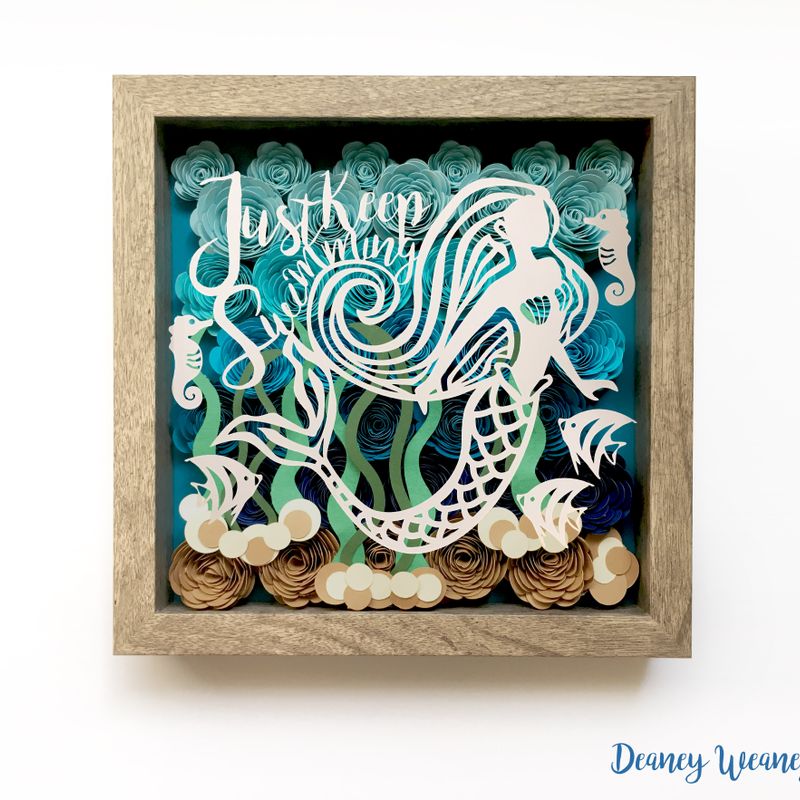 Mermaid Decor Shadow box