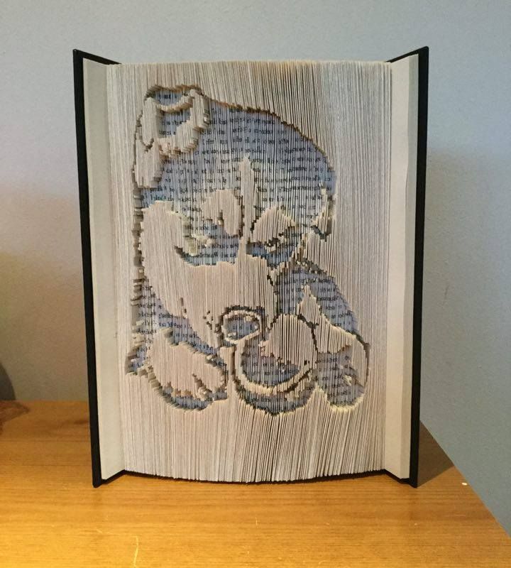 Akita Puppy Bookfolding Pattern | Animal lovers gift, birthday, Christmas etc | Commercial Use | FREE tutorial