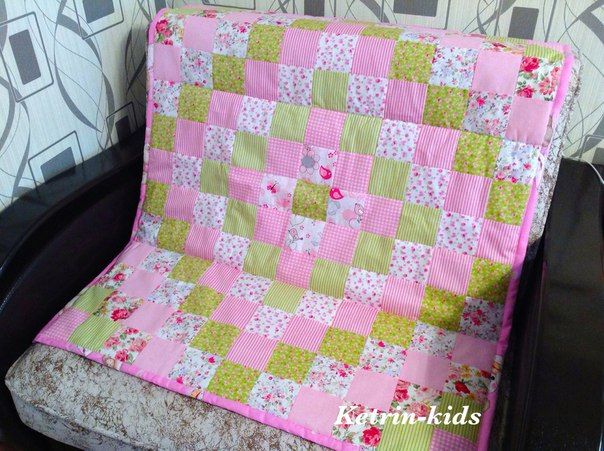 A patchwork blanket