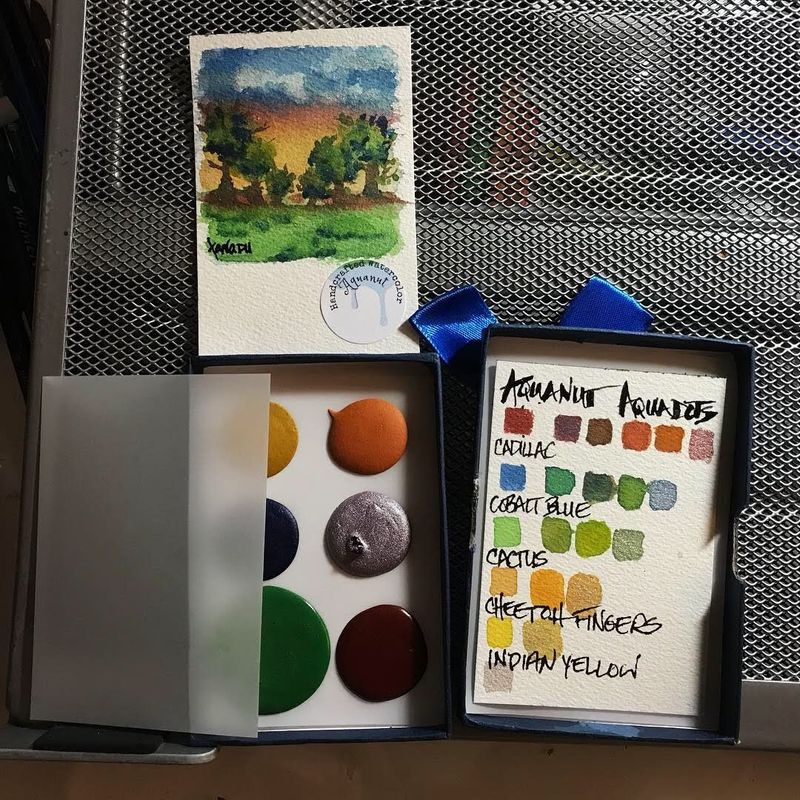 Aquanut Aquadot Handcrafted Artisial Watercolor Subscription Box