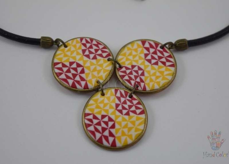 Portuguese Ceramic Tiles Indigo Necklace - CIDA-2-63