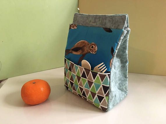 Personalized Baby Seal Insulated Lunch Bag